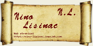 Nino Lisinac vizit kartica